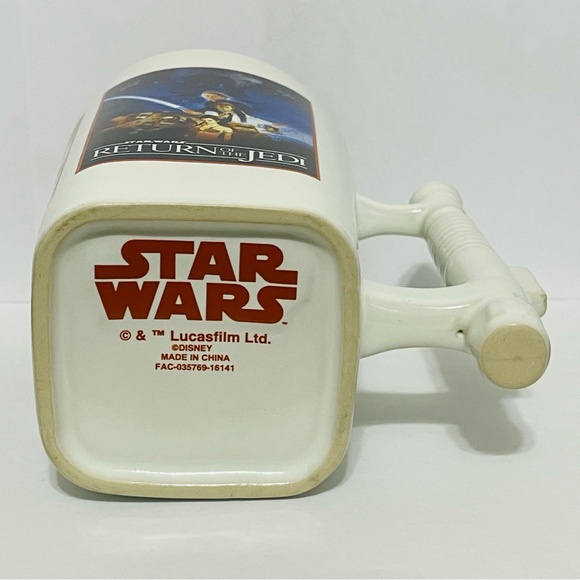Rare Star Wars Mug Original Trilogy Movie Posters Lightsaber Handle Disney Lucas - Picture 8 of 8